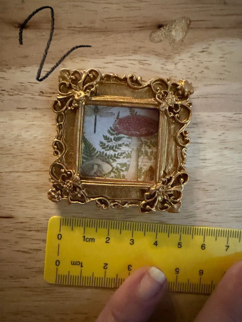 Classic Gold Ornate Mini Picture Frame by